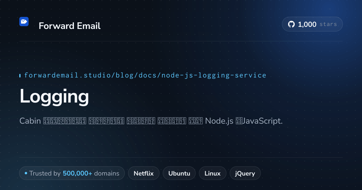 خدمة تسجيل Node.js