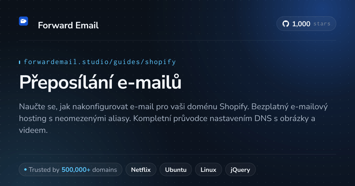 Jak nastavit e-mail pomocí Shopify