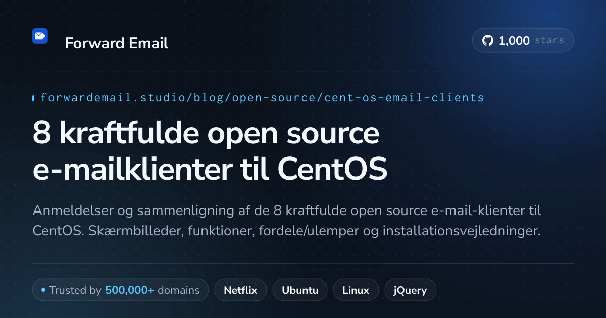 8 kraftfulde open source e-mailklienter til CentOS 2026