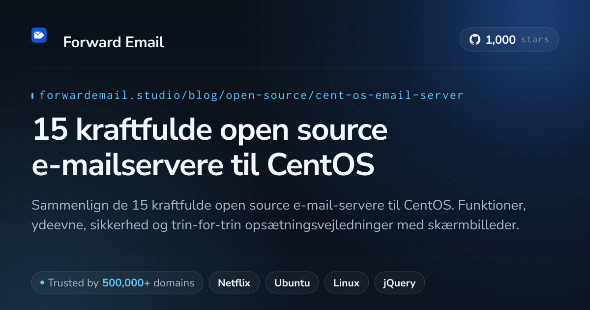 15 kraftfulde open source e-mailservere til CentOS 2026