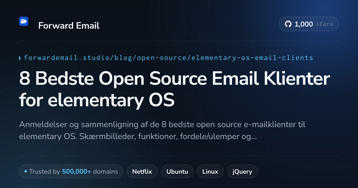 8 Bedste Open Source Email Klienter for elementary OS 2026