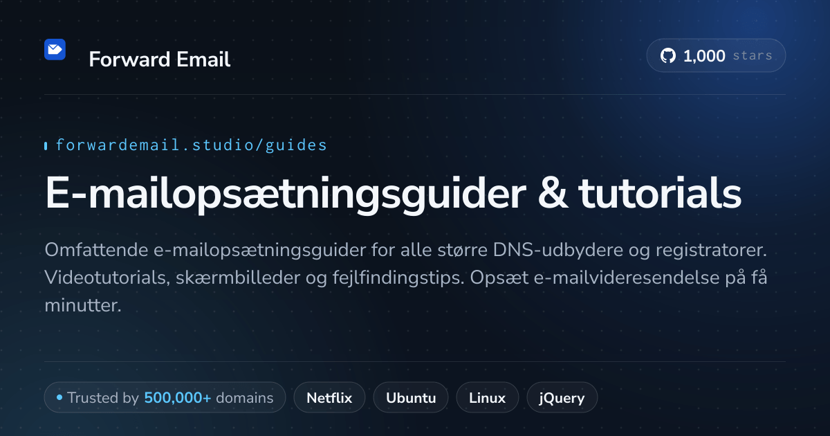 E-mailopsætningsguider & tutorials - trin-for-trin instruktioner 2026