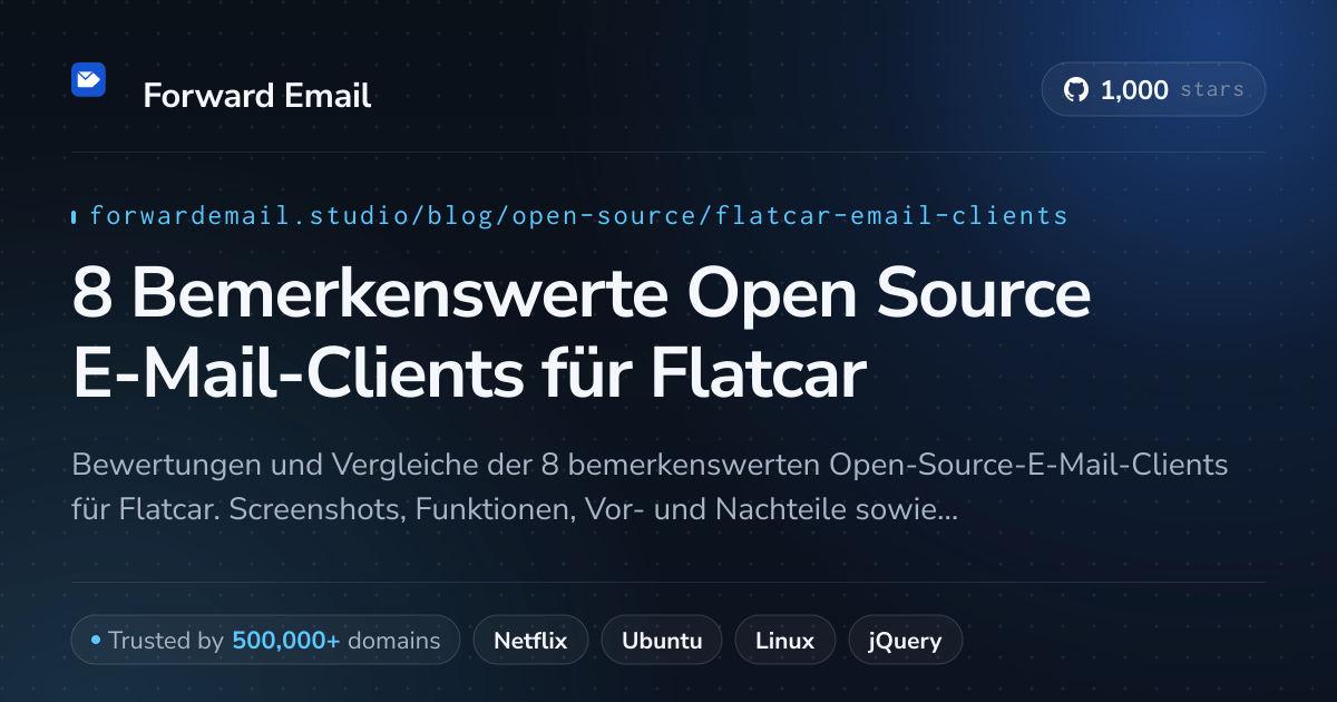 8 Bemerkenswerte Open Source E-Mail-Clients für Flatcar 2026