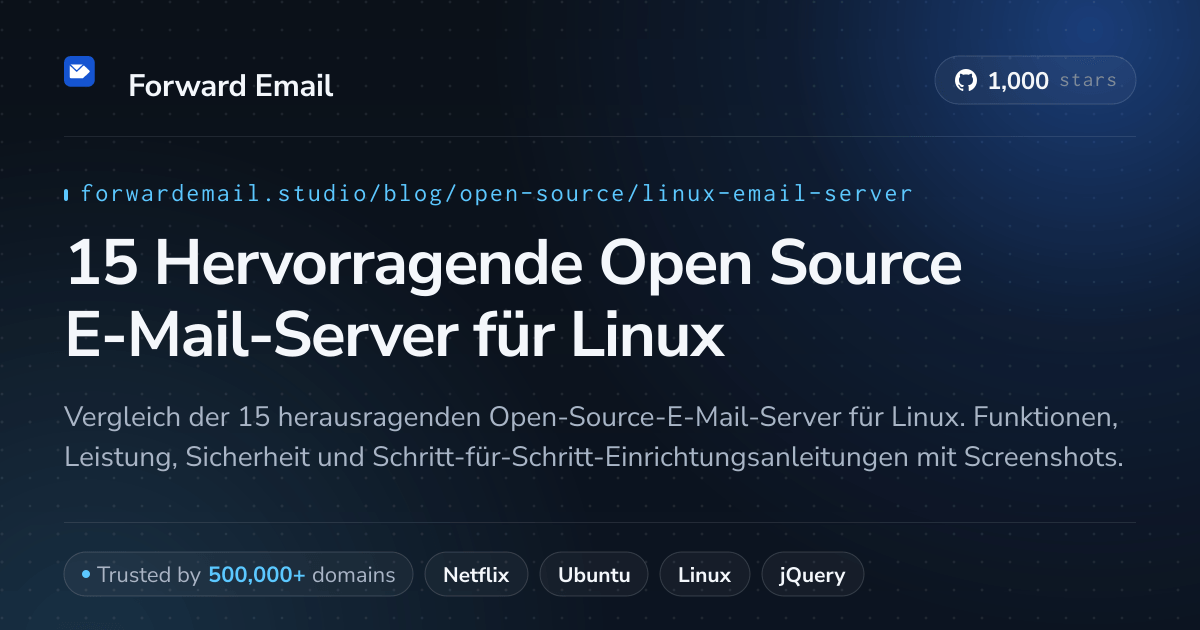 15 Hervorragende Open Source E-Mail-Server für Linux 2026
