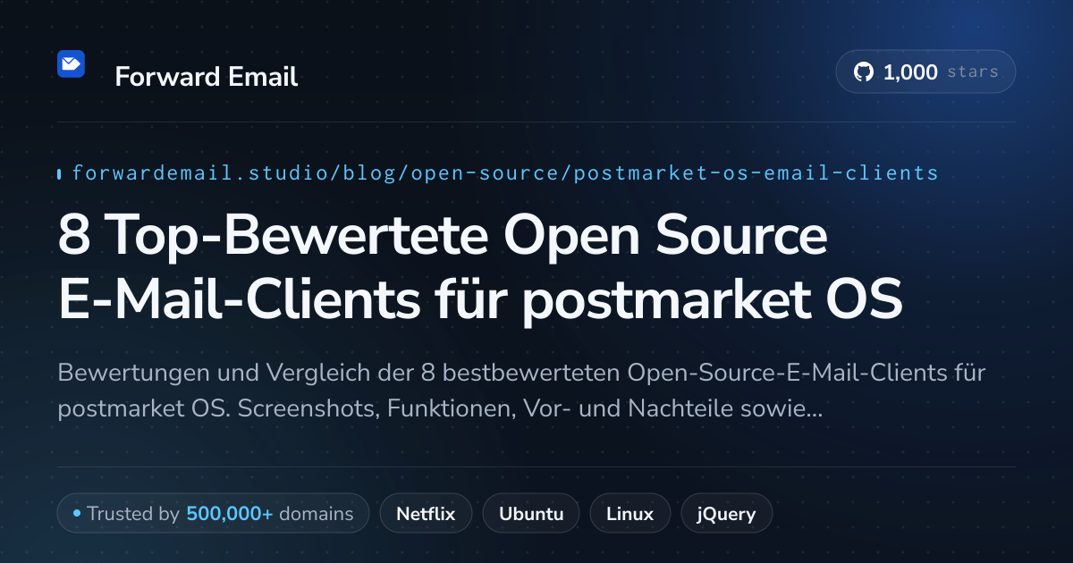 8 Top-Bewertete Open Source E-Mail-Clients für postmarket OS 2026