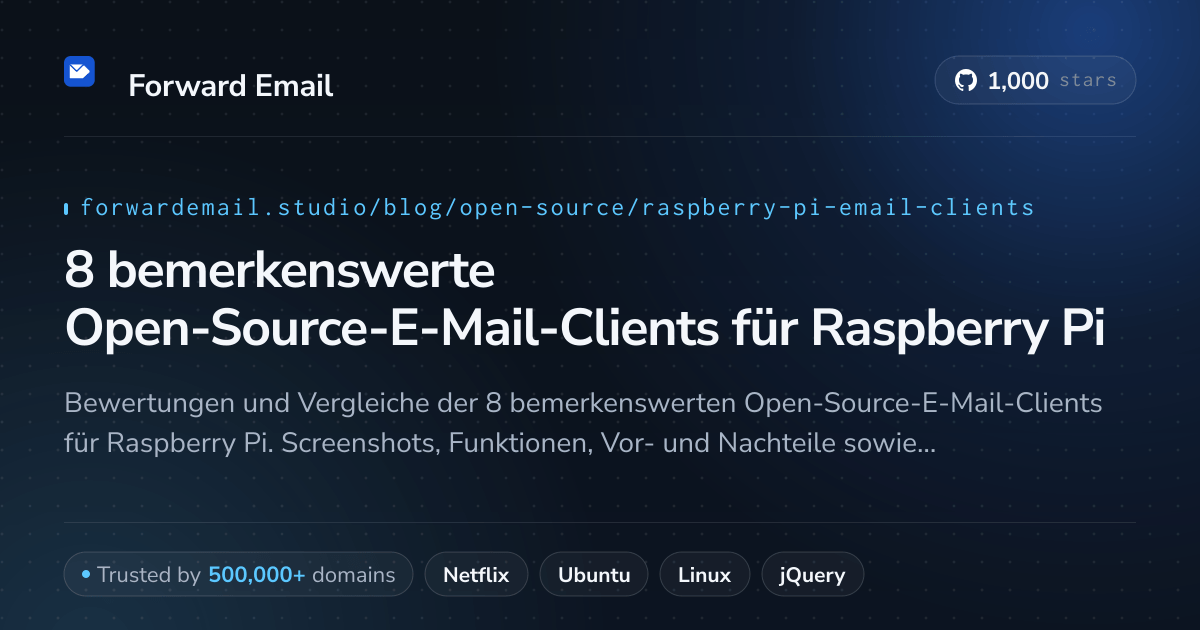 8 bemerkenswerte Open-Source-E-Mail-Clients für Raspberry Pi 2026