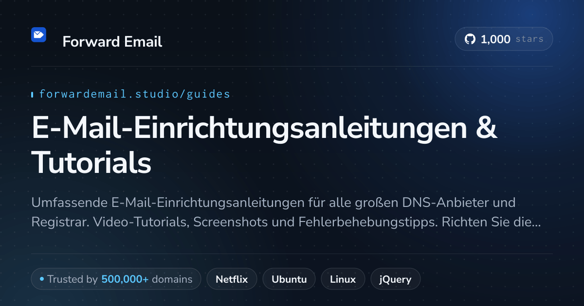 E-Mail-Einrichtungsanleitungen & Tutorials - Schritt-für-Schritt-Anweisungen 2026