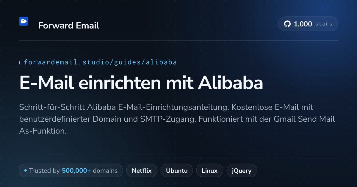 So richten Sie E-Mail mit Alibaba ein