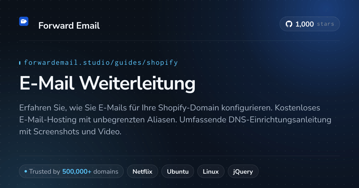 So richten Sie E-Mail mit Shopify ein
