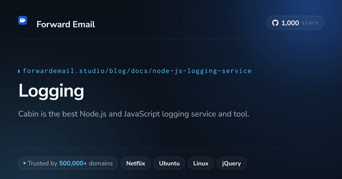 Node.js Logging Service