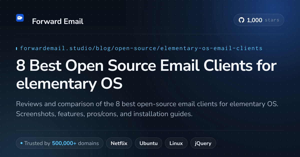 8 Best Open Source Email Clients for elementary OS 2026