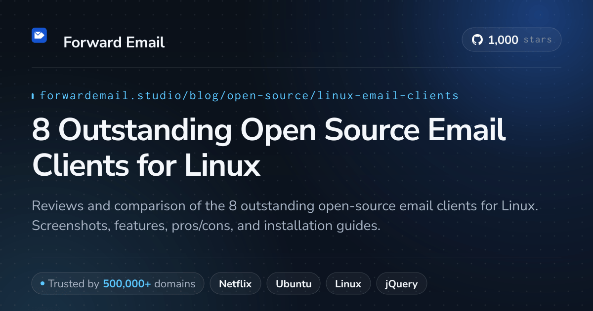8 Outstanding Open Source Email Clients for Linux 2026