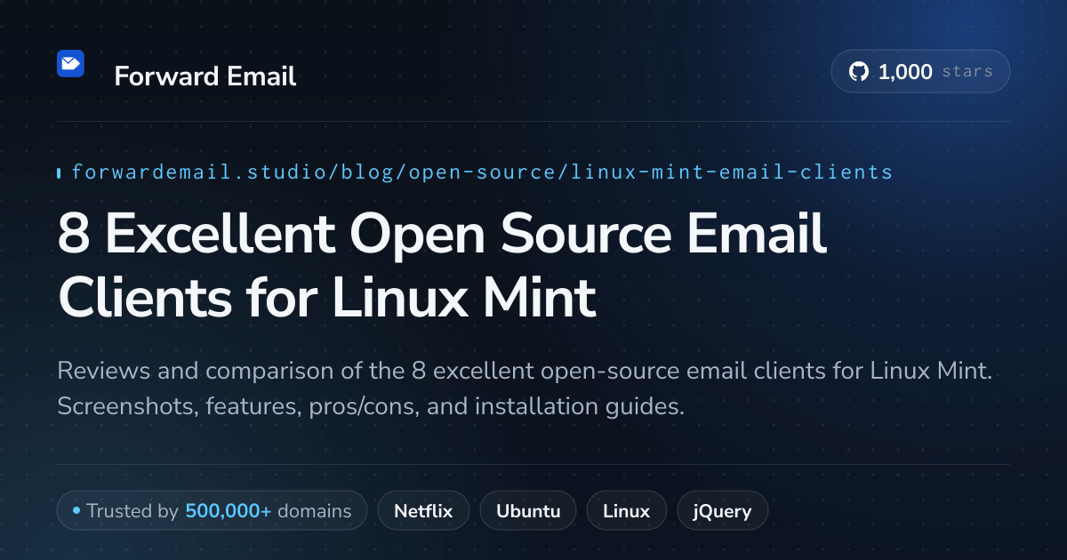 8 Excellent Open Source Email Clients for Linux Mint 2026