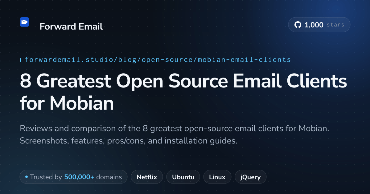 8 Greatest Open Source Email Clients for Mobian 2026