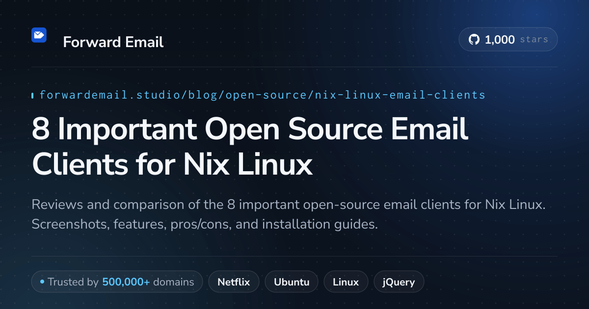 8 Important Open Source Email Clients for Nix Linux 2026