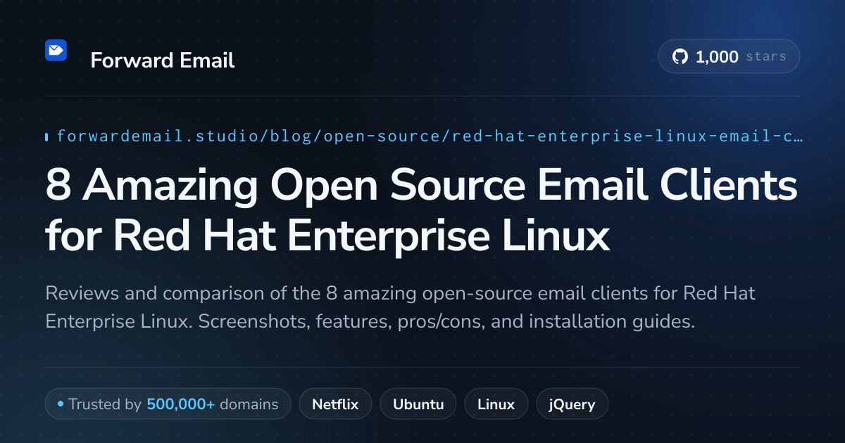 8 Amazing Open Source Email Clients for Red Hat Enterprise Linux 2026