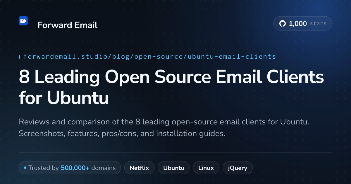 8 Leading Open Source Email Clients for Ubuntu 2026