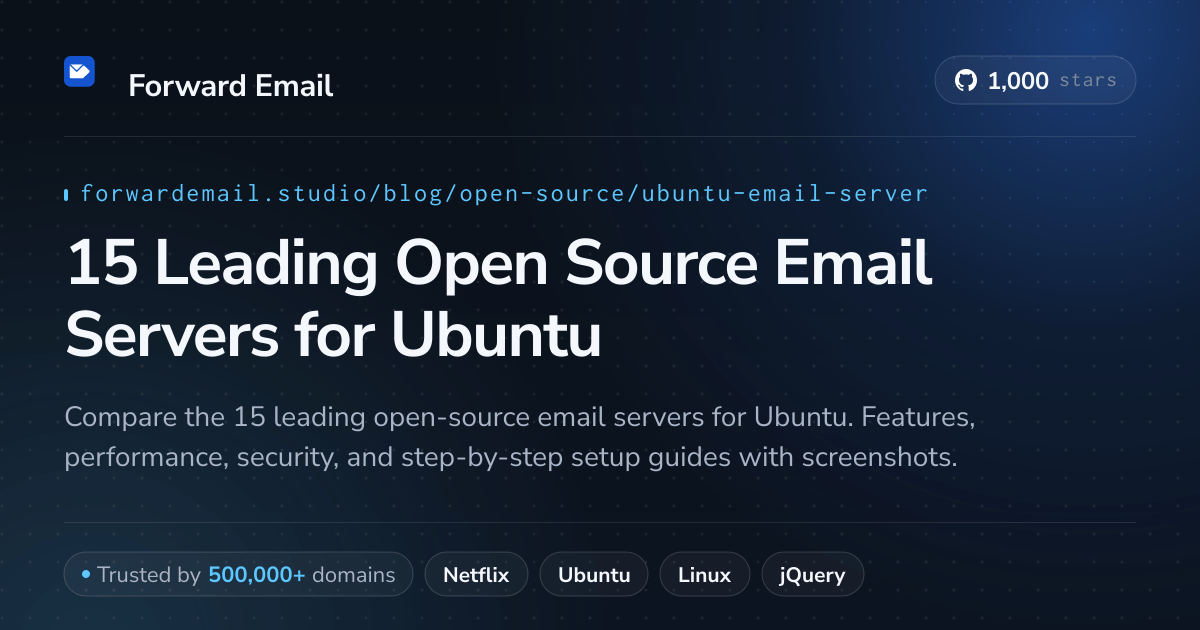 15 Leading Open Source Email Servers for Ubuntu 2026