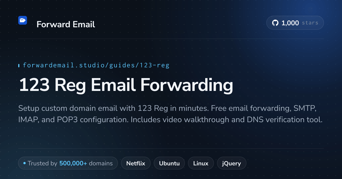 How to Setup Email with 123 Reg