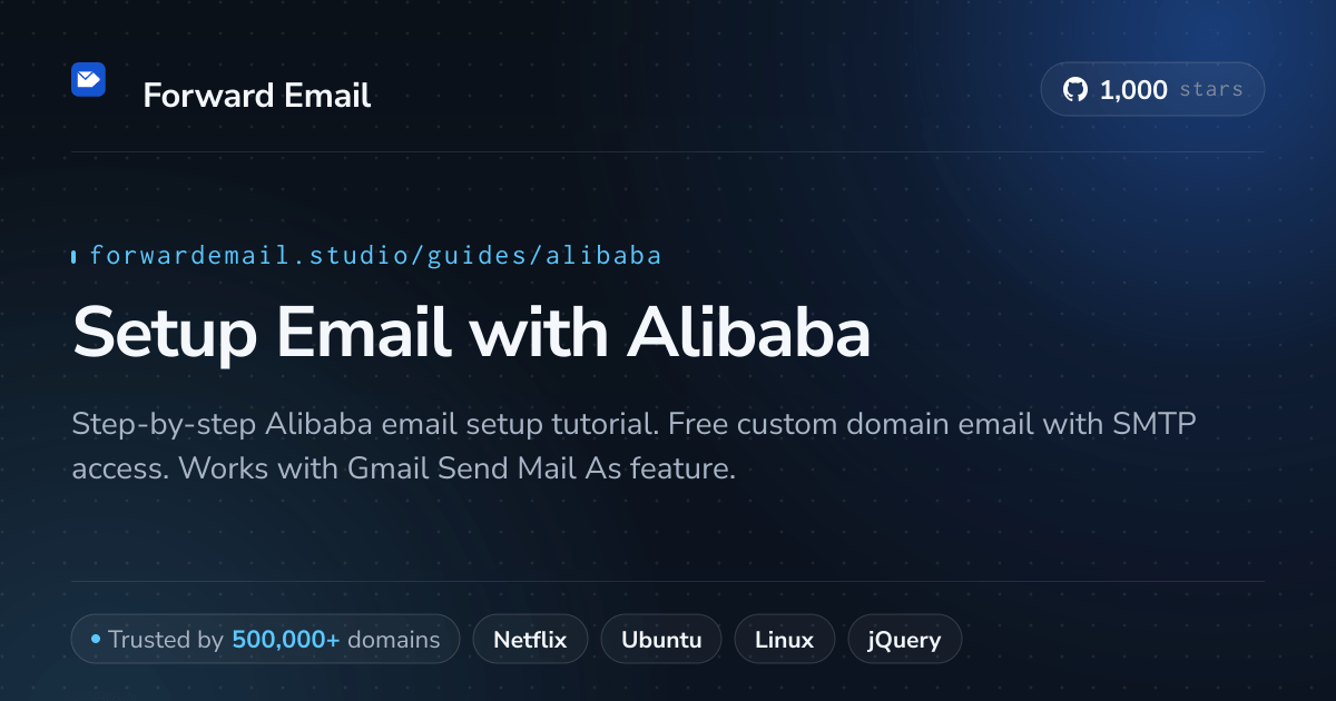 How to Setup Email with Alibaba