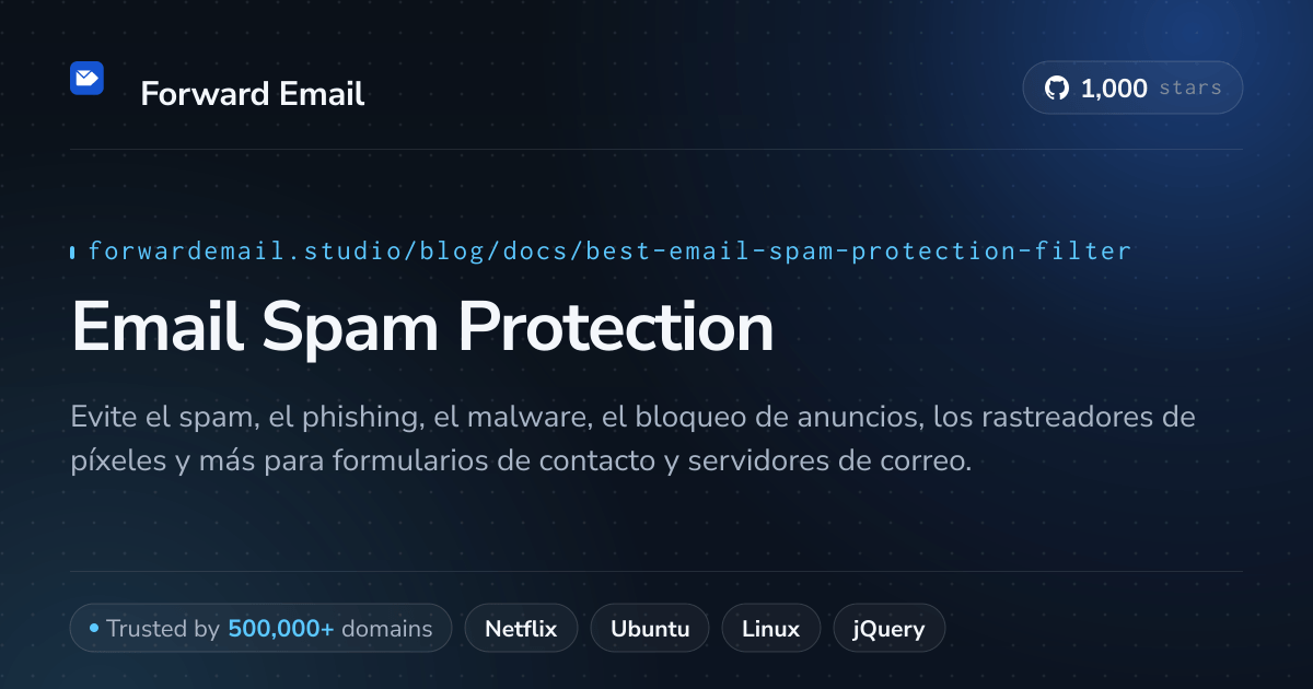 El mejor filtro de protección contra correo no deseado