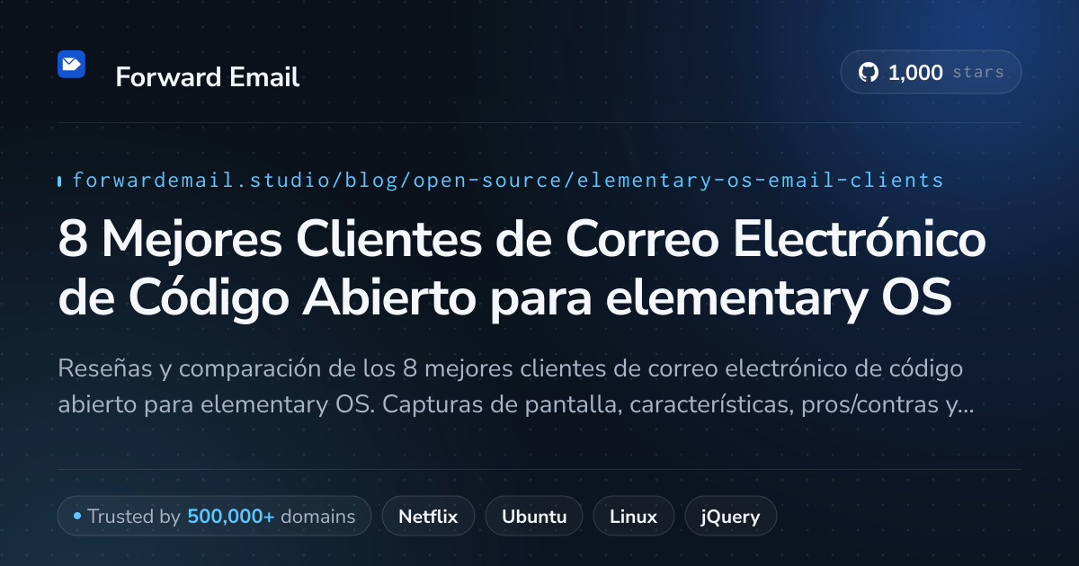 8 Mejores Clientes de Correo Electrónico de Código Abierto para elementary OS 2026