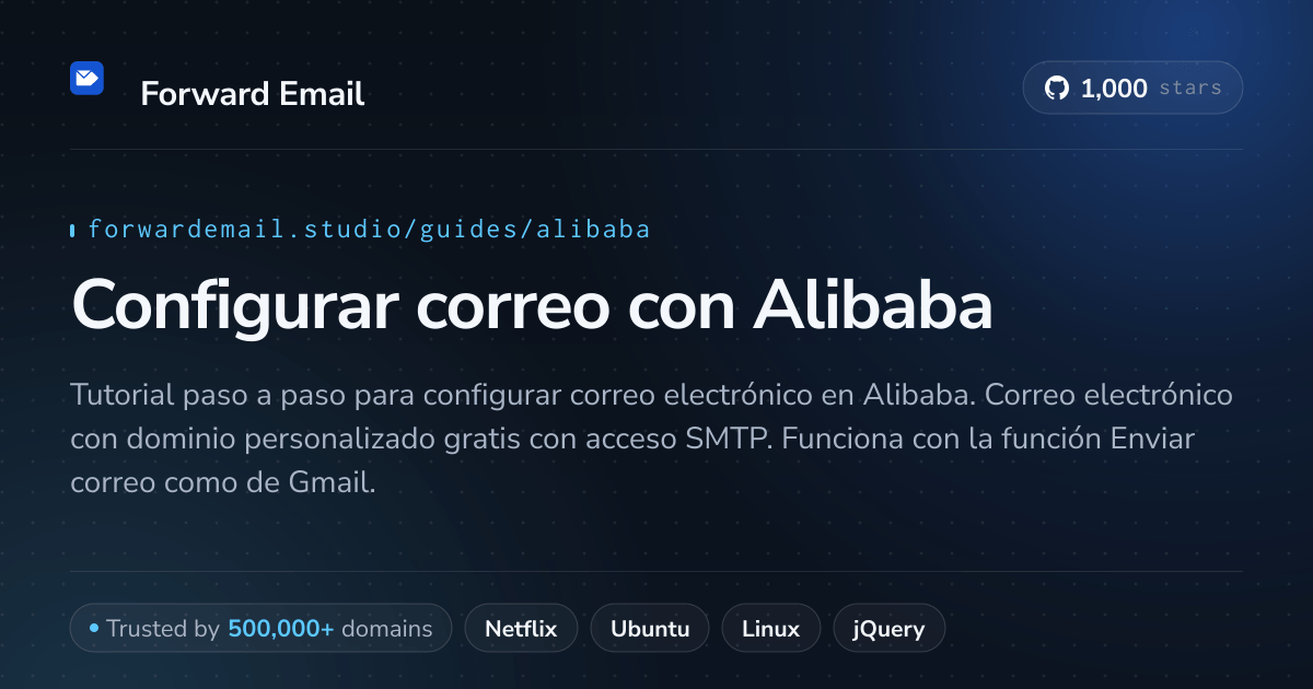 Cómo configurar el correo electrónico con Alibaba