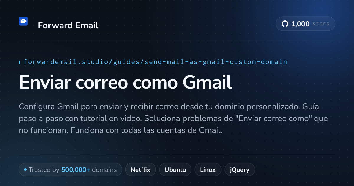 Cómo configurar el correo electrónico con Send Mail As with Gmail