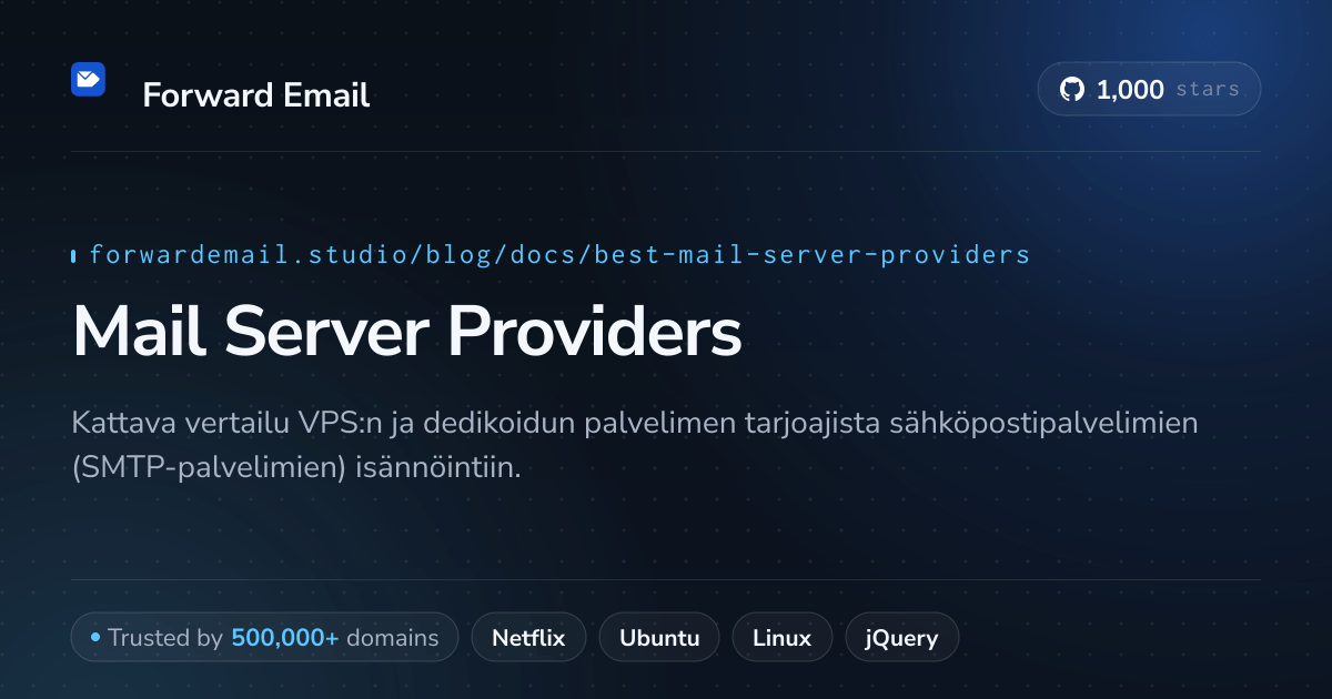 Parhaat postipalvelintarjoajat