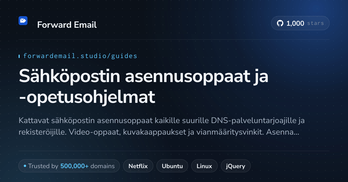 Sähköpostin asennusoppaat ja -opetusohjelmat - vaiheittaiset ohjeet 2026