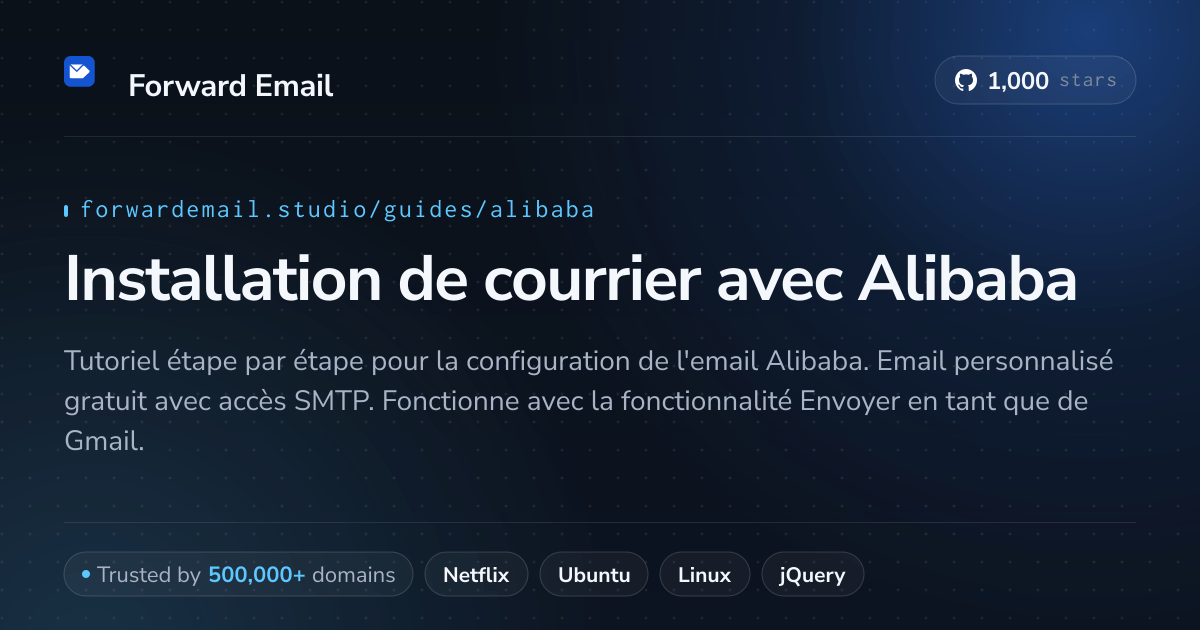 Comment configurer la messagerie électronique avec Alibaba