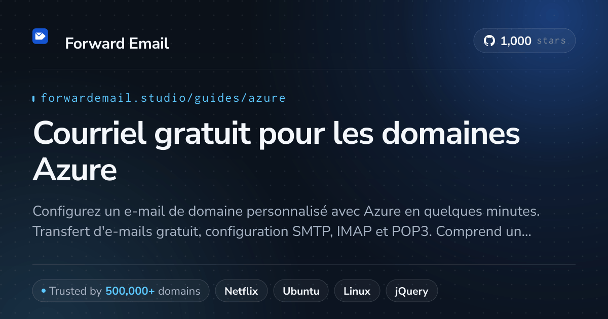 Comment configurer la messagerie électronique avec Azure