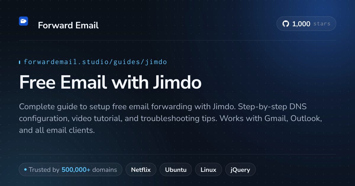 Comment configurer la messagerie électronique avec Jimdo
