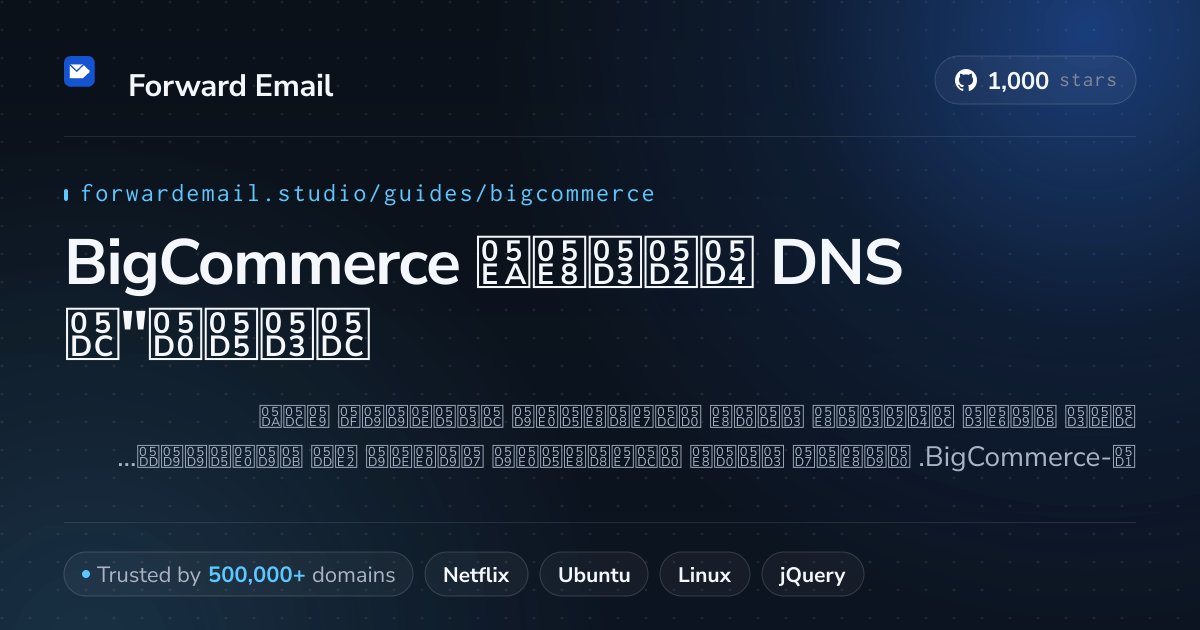 כיצד להגדיר דוא"ל עם BigCommerce