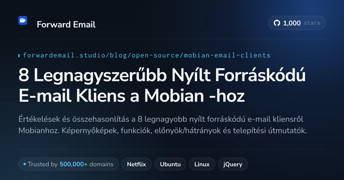 8 Legnagyszerűbb Nyílt Forráskódú E-mail Kliens a Mobian 2026-hoz