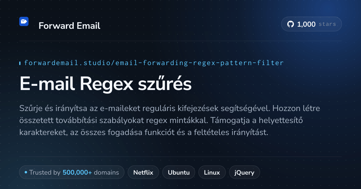 E-mail Regex szűrés - Fejlett mintázatillesztés egyedi domainekhez
