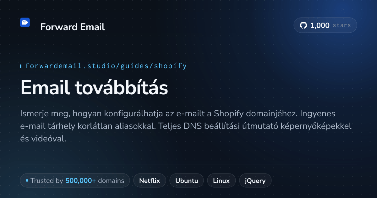 Hogyan állítsd be az e-mailt Shopify segítségével