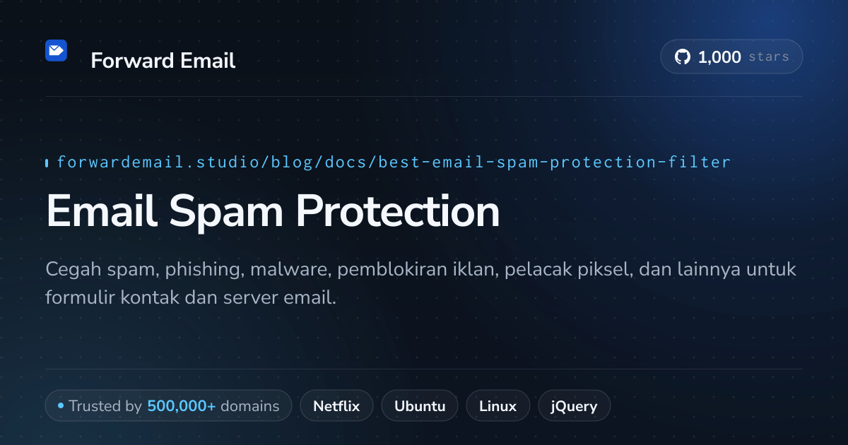 Filter Perlindungan Spam Email Terbaik