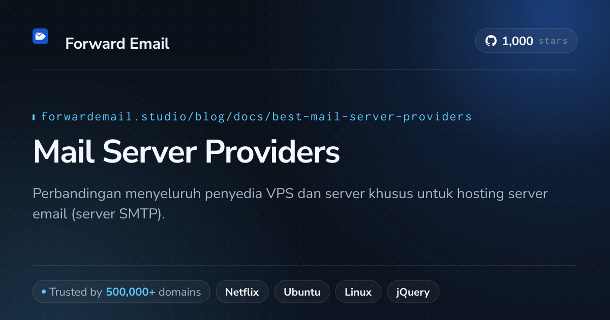 Penyedia Server Email Terbaik