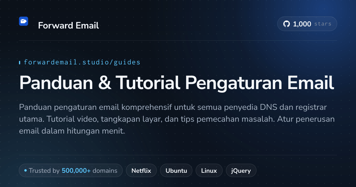 Panduan & Tutorial Pengaturan Email - Instruksi Langkah demi Langkah 2026