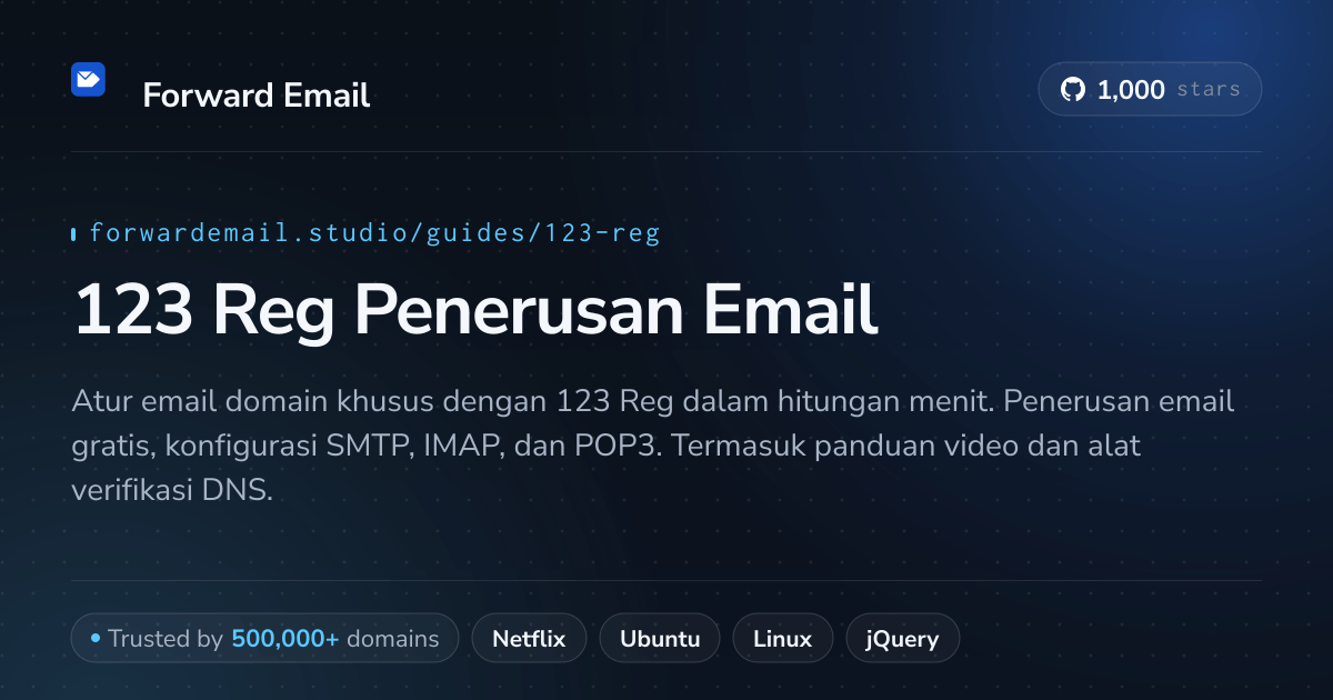 Cara Mengatur Email dengan 123 Reg