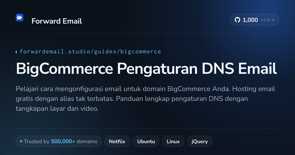 Cara Mengatur Email dengan BigCommerce
