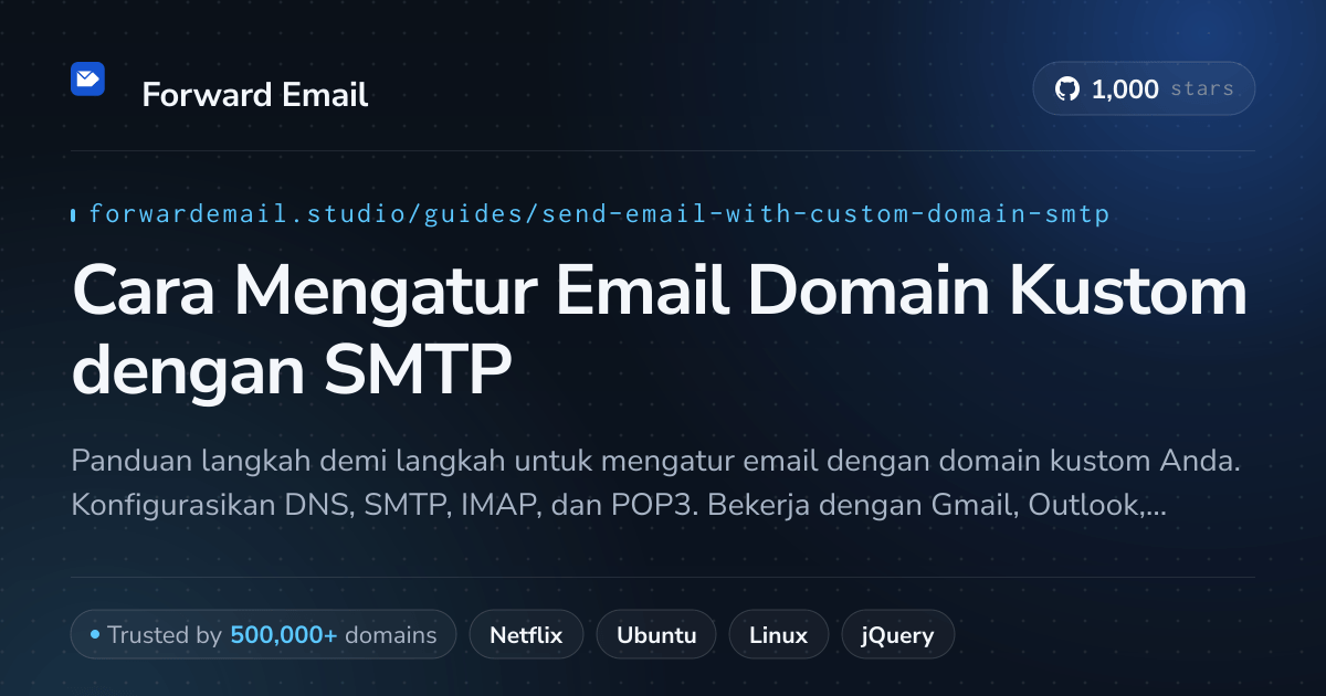 Cara Mengatur Email dengan Send Email with Custom Domain