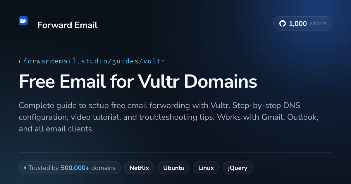 Vultrでメールを設定する方法