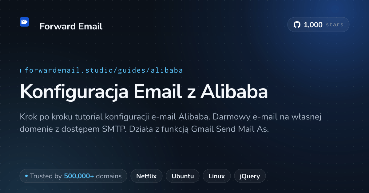 Jak skonfigurować pocztę e-mail za pomocą Alibaba