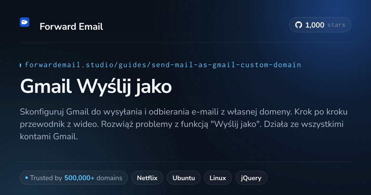 Jak skonfigurować pocztę e-mail za pomocą Send Mail As with Gmail