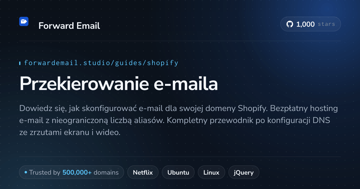 Jak skonfigurować pocztę e-mail za pomocą Shopify