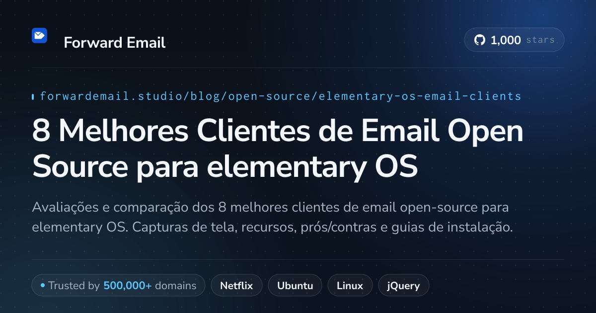 8 Melhores Clientes de Email Open Source para elementary OS 2026