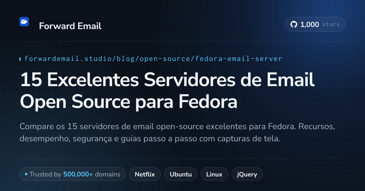 15 Excelentes Servidores de Email Open Source para Fedora 2026