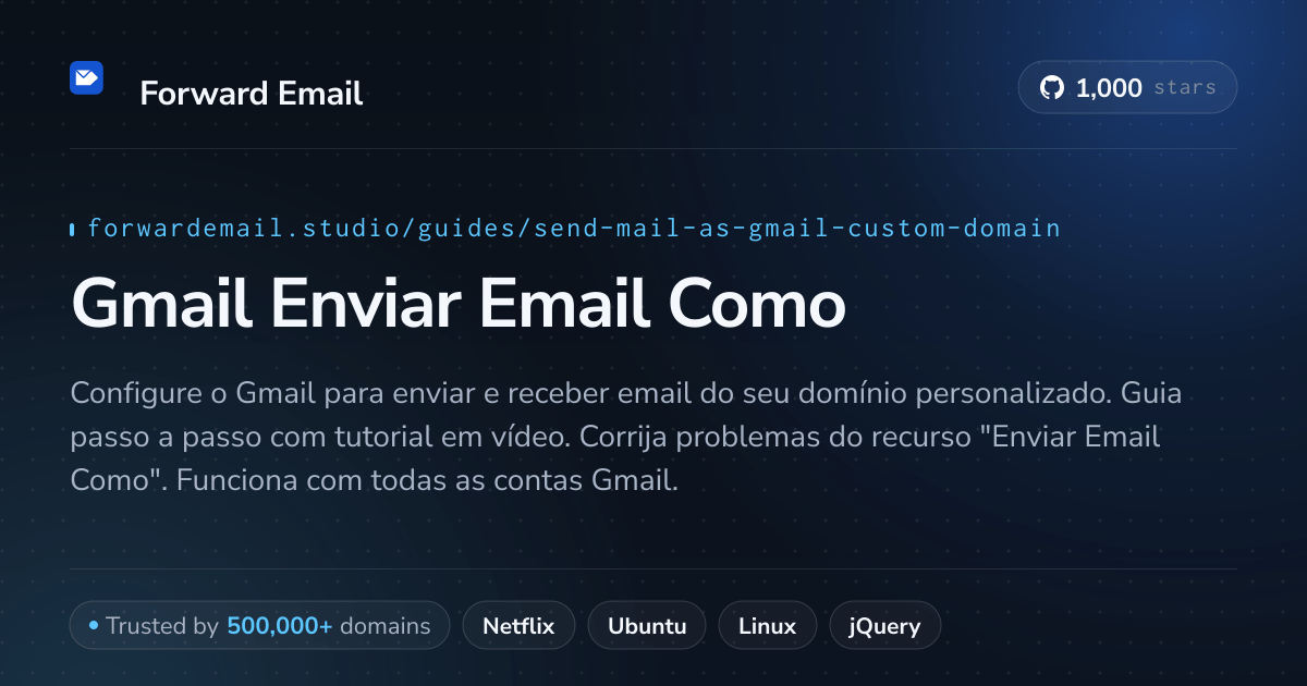 Como configurar e-mail com Send Mail As with Gmail